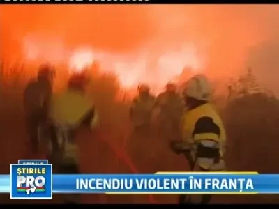 Incendiile de vegetatie au acoperit kilometri intregi in sudul Frantei