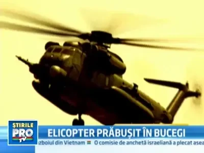 Elicopterul prabusit in Bucegi a fost gasit, infipt intr-o stanca