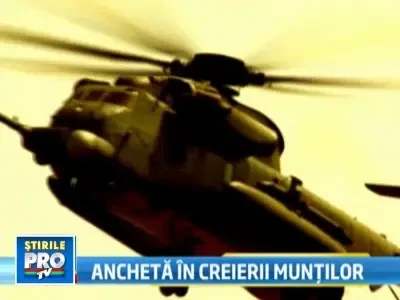 Au gasit numai cenusa si resturi din elicopterul prabusit in Bucegi