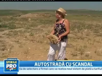 Terenuri distruse in zona autostrazii Transilvania