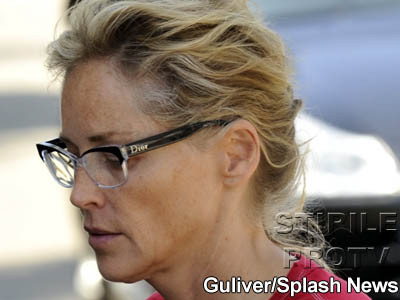 Tanti batrana cu braul de lana! Sharon Stone la 51 de ani