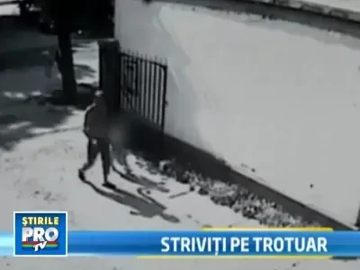 Sofer fara limite! A ucis un baietel si pe tatal acestuia, pe trotuar