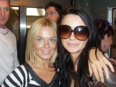 Denisa de la Bambi s-a intalnit cu Geri Halliwell la Paris