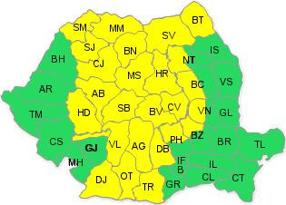Cod galben de vijelii! Ploile au facut prapad in mai multe judete din tara