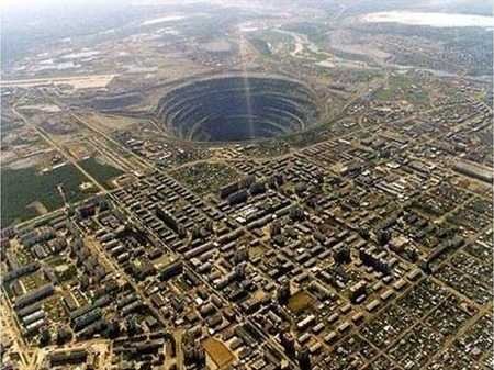 Mina de diamante Mirny, Siberia