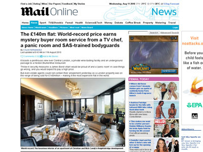 Revista presei: Uluitor! Uite cum arata cel mai scump apartament din lume