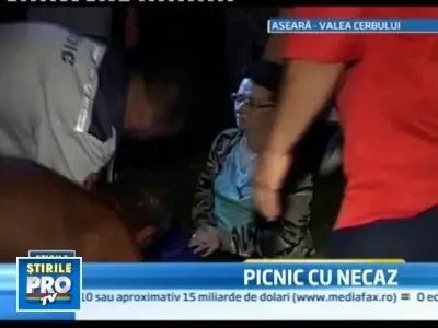 A ajuns la spital dupa ce a fost ranita de masina care o luase la vale