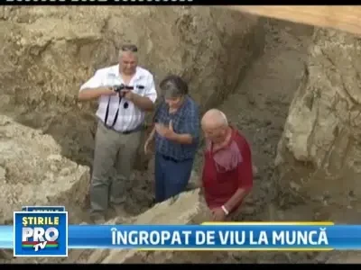 Grav accident de munca: un muncitor a murit ingropat de viu, la Vaslui