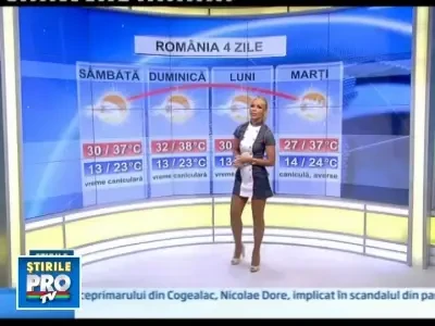 Vezi prognoza meteo pe trei zile
