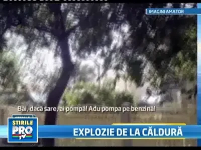 Explozie la un centru de butelii din Dambovita