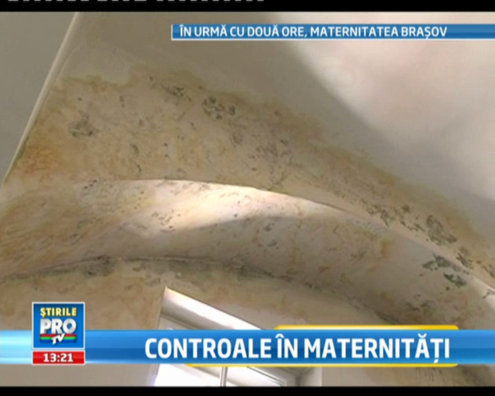Maternitatea din Brasov: tavane stau sa cada, apa intra in panoul electric