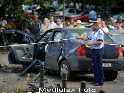 Accidentul de pe Magheru, surprins de camerele de supraveghere. Video