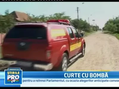 A gasit in curte o bomba din Al Doilea Razboi Mondial, dar a lasat-o acolo