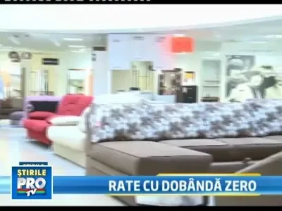 Cumparaturi in rate cu dobanda 0! O noua strategie a vanzatorilor de mobila