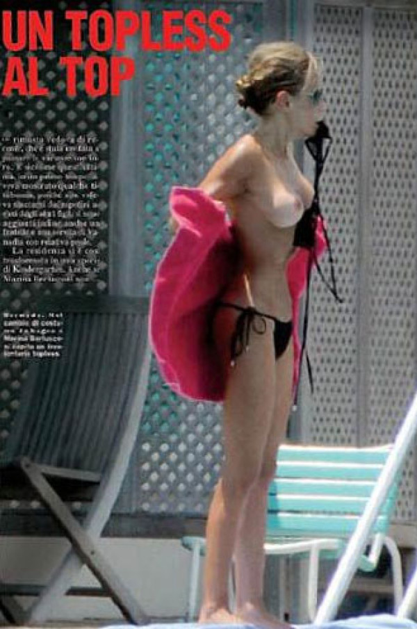 Ironie. Fiica cea mare a lui Papi Silvio, topless in revista tatalui