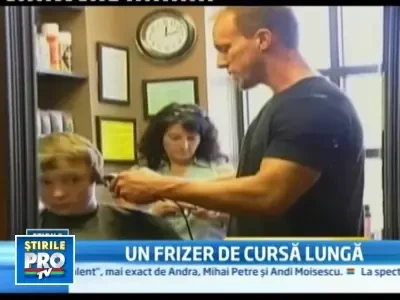 Un frizer american vrea sa tunda trei zile si trei nopti, fara oprire