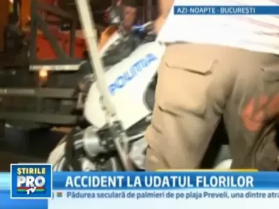 Un politist a ajuns in spital dupa ce s-a ciocnit cu masina salubrizarii