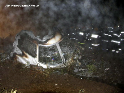 Un avion rusesc a luat foc si s-a prabusit. Sase persoane au murit