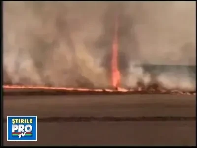 Fenomen incredibil in Brazilia: tornada de foc!