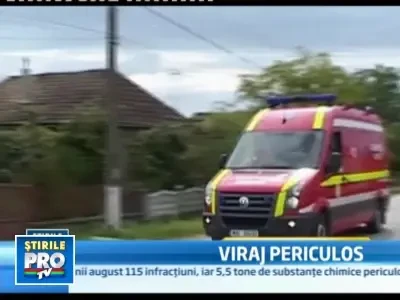 Viraj periculos! A bagat un om in spital din cauza neatentiei la volan