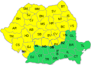 Ploile si vijeliile, din nou la putere! Cod galben pentru jumatate de tara