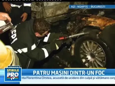 Accident sau razbunare? Patru masini de lux, facute scrum, in Capitala!