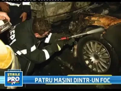 Accident sau razbunare? Patru masini de lux, facute scrum, in Capitala!