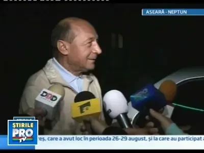 Dupa remaniere, Traian Basescu s-a relaxat la Neptun