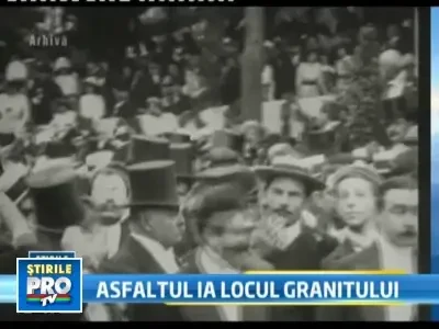 Se sterge istoria. Piatra cubica de la Aviatorilor e inlocuita cu asfalt