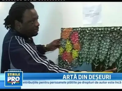 Eco-arta la Suceava. Tablouri facute din deseuri