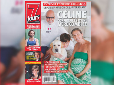 Celine Dion, cu burtica si fara urma de machiaj