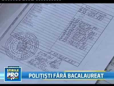 Zeci de politisti, banuiti ca s-au angajat cu diplome false de bacalaureat