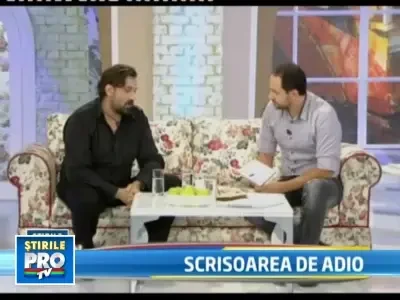 Petru Mircea: Pe langa scrisoare, Madalina s-a filmat luandu-si ramas-bun