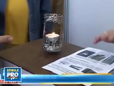 In trend!Patrafirul cu cristale Swarovski si candela ce sfideaza gravitatia