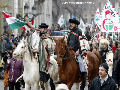 200 de maghiari aniverseaza intrarea trupelor hortyste in Miercurea Ciuc
