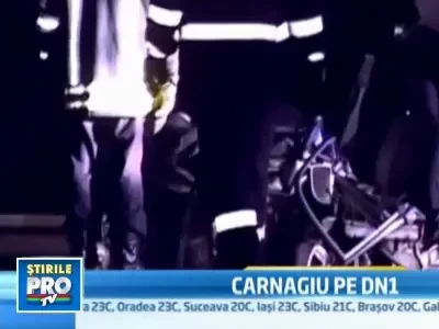 Cinci morti si cinci raniti intr-un accident grav pe DN1 Sibiu - Brasov