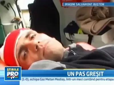 A cazut in prapastie in timp de admira peisajul din Bucegi