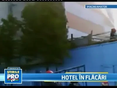 Foc si panica la Constanta. Un incendiu a izbucnit la un hotel