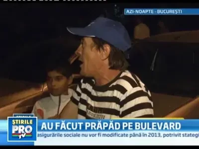 Viteza nebuna, cauza unui accident teribil petrecut in Capitala