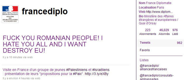 Revista presei: Mesaj jignitor de la francezi: "F**k you romanian people!"