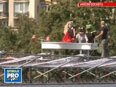 Accident socant la o competitie de cascadorii pe Dambovita