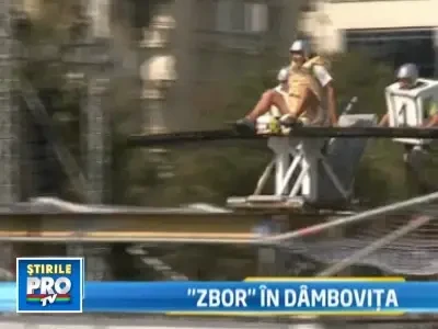 Concurs de zburat in Dambovita, cu si fara aripi