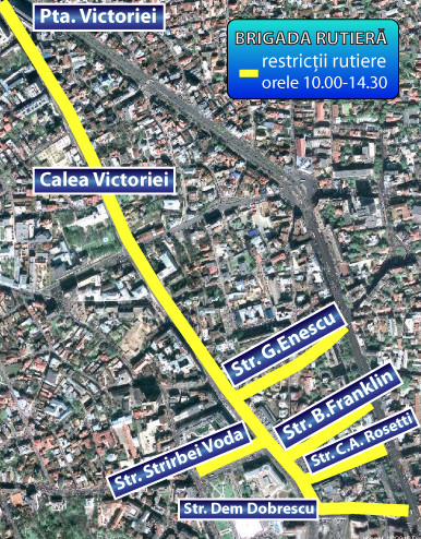 Circulatie oprita 22 septembrie, Bucuresti