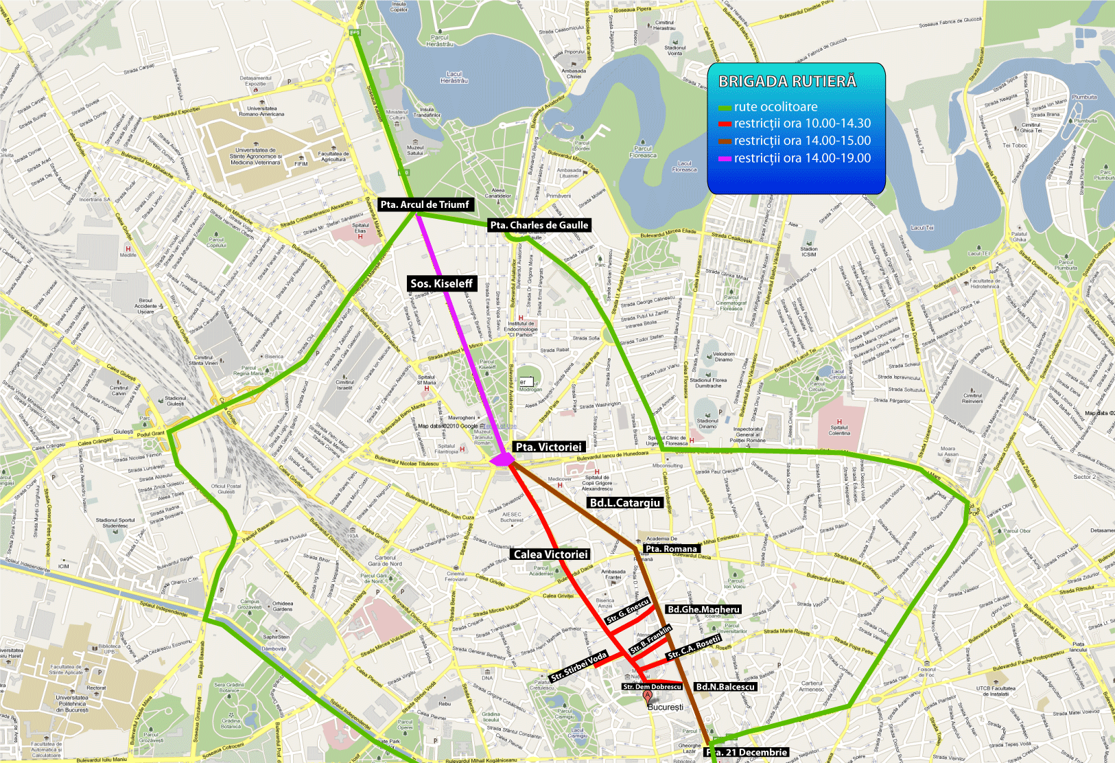 Circulatie oprita 22 septembrie, Bucuresti