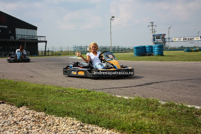 Andreea Patrascu este pasionata de carting