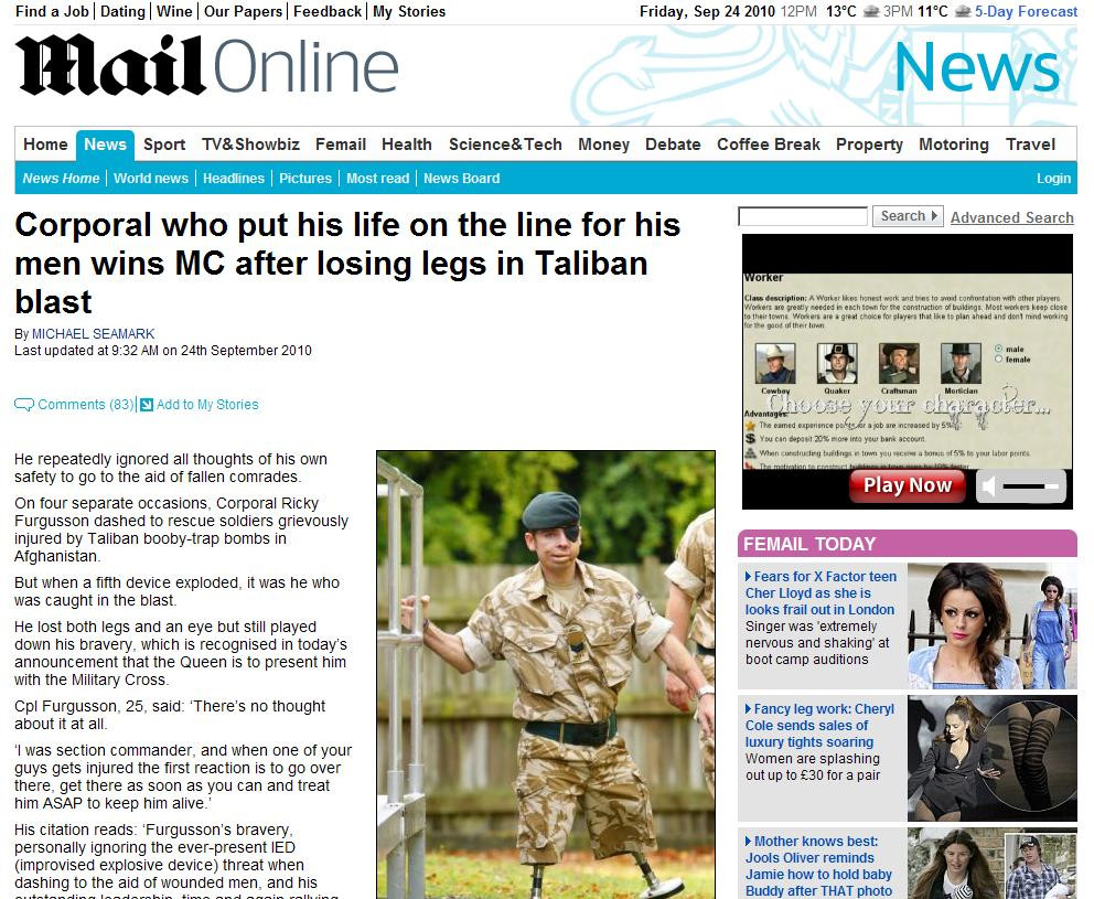 Cat curaj! Fara picioare si cu fata desfigurata, dupa explozia unei bombe