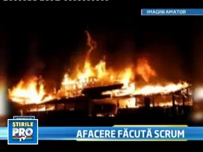 Pensiune din Pasul Tihuta, facuta scrum.Proprietarul: Cineva mi-a vrut raul