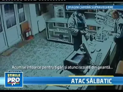 Mures: Atac violent la benzinarie! L-a lovit cu toporul in cap pe vanzator