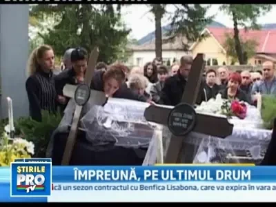 Doi frati, morti intr-un accident in Baia Mare, au fost inmormantati