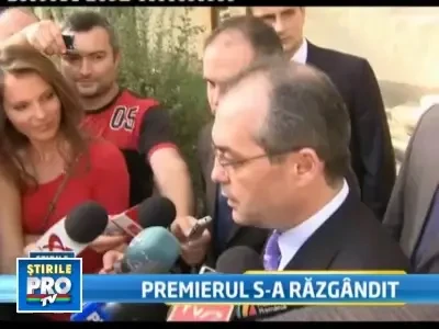 Gata, nu mai e suparat! Premierul Boc foloseste din nou serviciile politiei